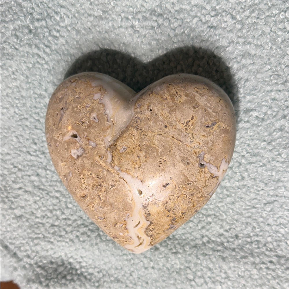 Heart-Shaped Stone Decor